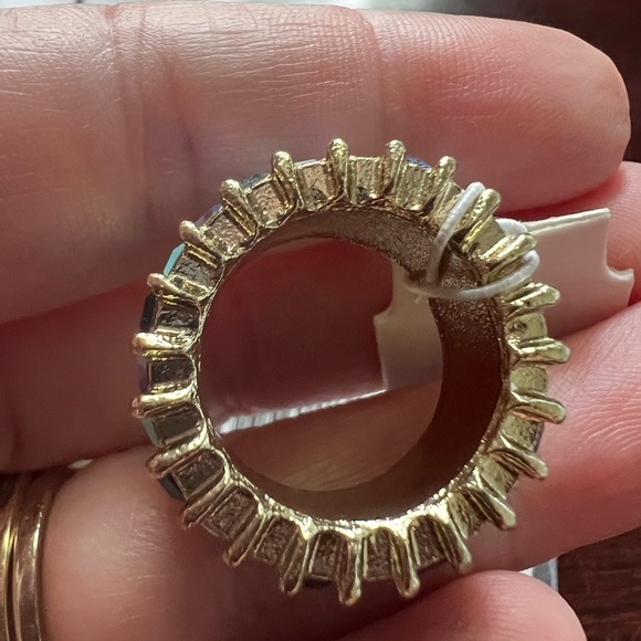 Violet & Brooks Elyse Blue Green Purple Wide Baguette Ring - NEW Size‎ 6 - Picture 4 of 11